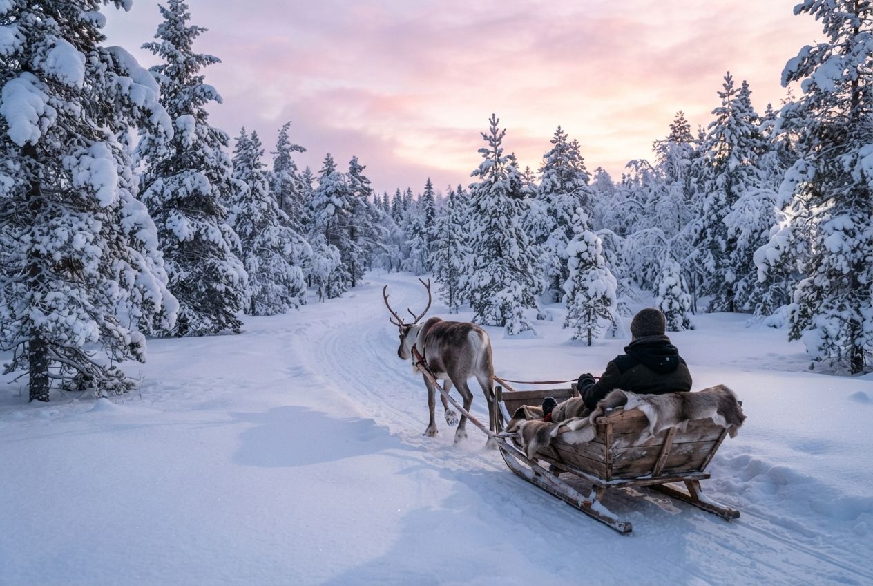 Rovaniemi by day (illustration)